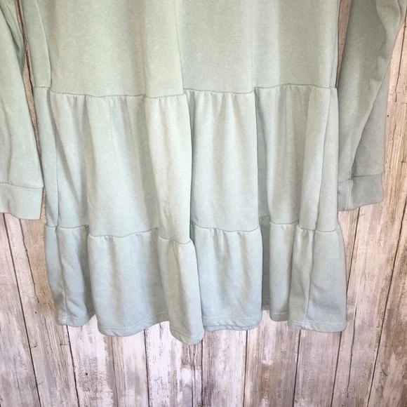 Wild Fable Light Blue Sweatshirt Dress - Picture 4 of 4